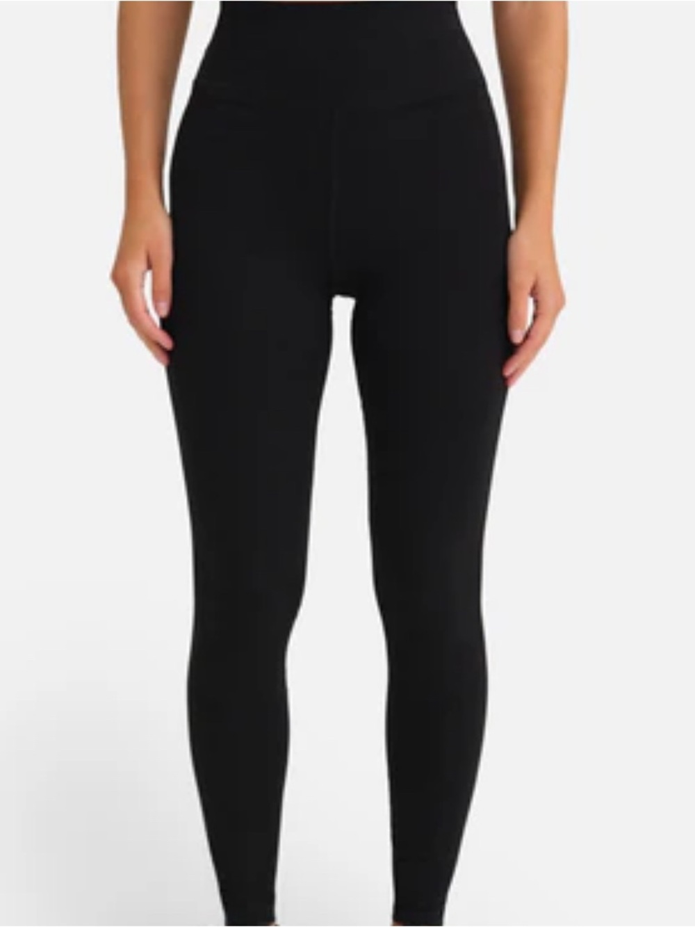 MATE M Black Full Length Leggings. Never worn. Organic Cotton & Spandex - Picture 2 of 8